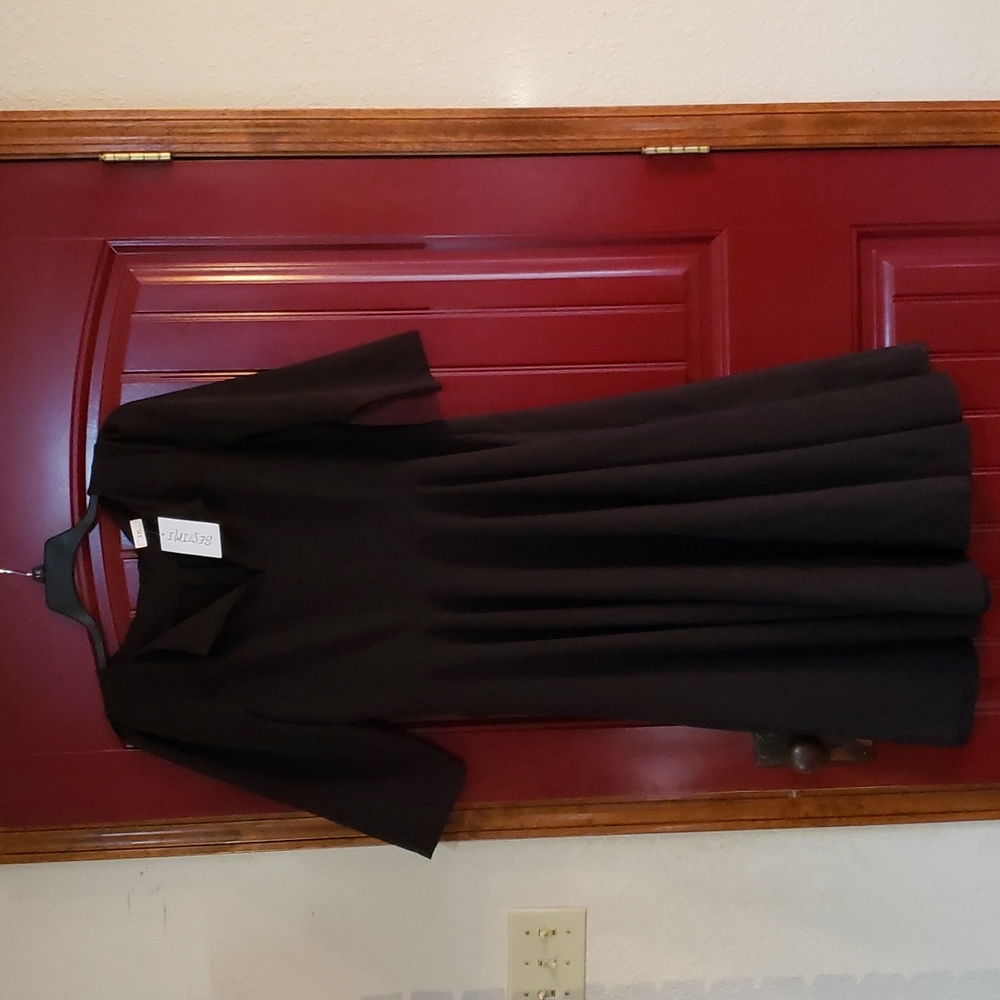 Black fit & flare dress. Perfect for all occasions.  3/4 Sleeve.  NWT
